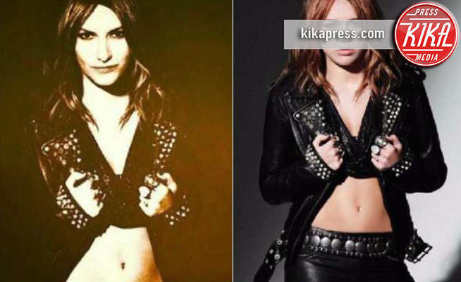Miley Cyrus, Laura Pausini - Cosa ci fa Laura Pausini con il corpo di Miley Cyrus?