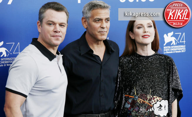 Matt Damon, Julianne Moore, George Clooney - Venezia - 02-09-2017 - Venezia 74, Clooney: 