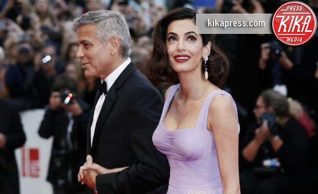 Amal Clooney, George Clooney - Venezia - 02-09-2017 - Lilla e lavanda, le nuove sfumature dell'autunno