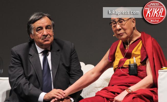 Leoluca Orlando, Dalai Lama - Palermo - 18-09-2017 - Il Dalai Lama a Palermo, fedeli in delirio