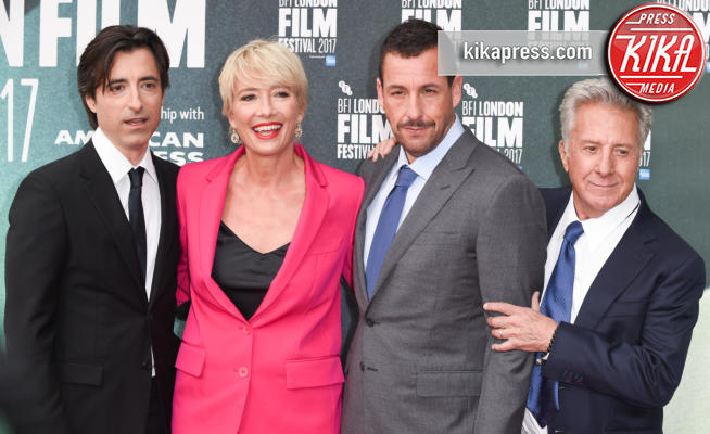 Director, Noah Baumbach, Emma Thompson, Adam Sandler, Dustin Hoffman - Londra - 06-10-2017 - BFI London Film Festival, Emma Thompson è la signora in rosa