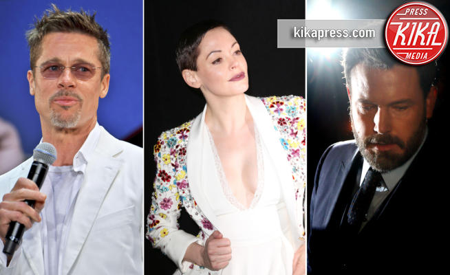 Rose McGowan, Ben Affleck, Brad Pitt - Los Angeles - 11-10-2017 - Scandalo Weinstein: 