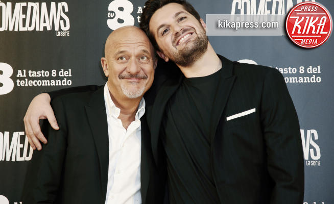 Frank Matano, Claudio Bisio - Milano - 25-10-2017 - The Comedians: Bisio e Matano alla prova sitcom