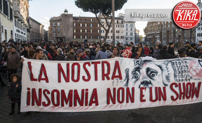 Manifestazione dei movimenti per l'abitare - Roma - 23-11-2017 - Roma, va in scena la protesta contro Beppe Grillo