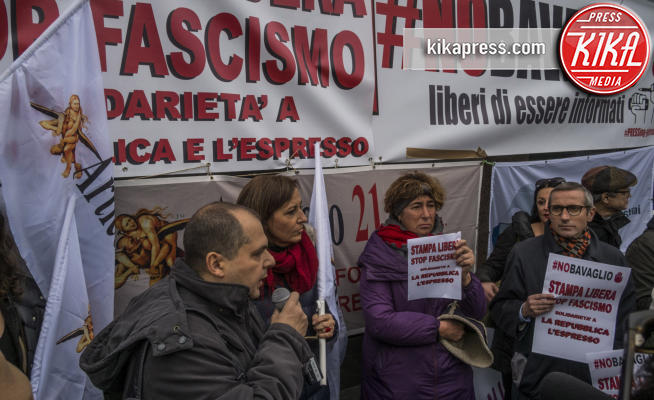 manifestazione No Bavaglio No Fascismo - Roma - 11-12-2017 - Roma, la manifestazione contro il blitz di Forza Nuova