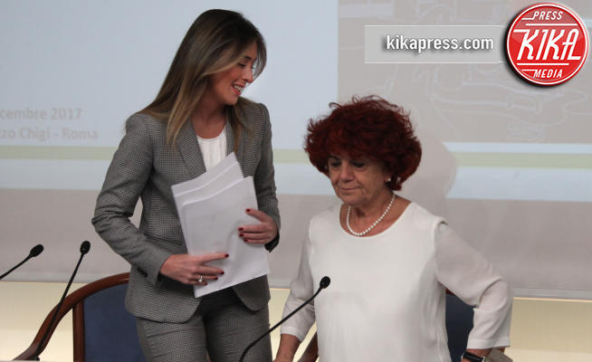 Valeria Fedeli, Maria Elena Boschi - Roma - 19-12-2017 - Maria Elena Boschi presenta il libro sull'edilizia scolastica