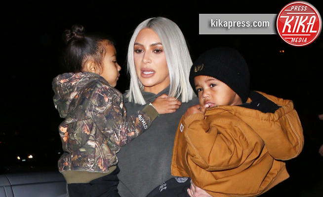 Saint West, North West, Kim Kardashian - Los Angeles - 23-12-2017 - Kim Kardashian ha svelato (l'insolito) nome della terza figlia