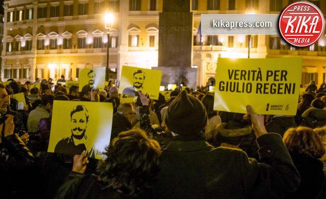 manifestazione per Giulio Regeni - Roma - 25-01-2018 - Verità per Giulio Regeni: la fiaccolata a 2 anni dal rapimento