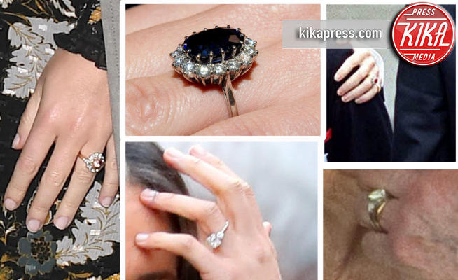 Meghan Markle, Regina Elisabetta II, Principessa Eugenia di York, Kate Middleton, Sarah Ferguson - 26-01-2018 - Da Beatrice a Elisabetta II: gli anelli di fidanzamento reali