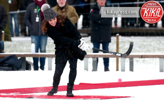 Kate Middleton - Stoccolma - 30-01-2018 - Svezia, Kate sfida Wiliam a hockey: e il vincitore è...