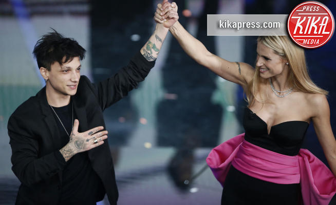 Ultimo, Michelle Hunziker - Sanremo - 09-02-2018 - Sanremo 2018, nuove proposte: vince Ultimo 
