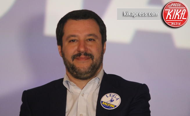 Matteo Salvini - Caserta - 21-02-2018 - Matteo Salvini a Caserta, insorgono i centri sociali