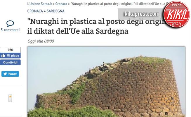 Nuraghi di plastica, Unione Sarda - Milano - 2018: i Pesci d'aprile più divertenti dell'anno