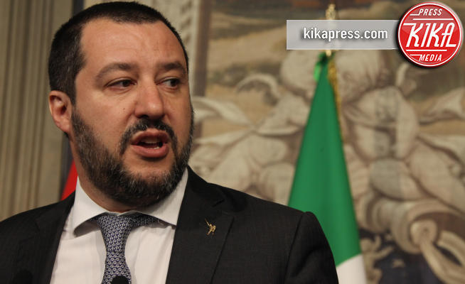 Maurizio Martina, Matteo Salvini - Roma - 05-04-2018 - Consultazioni Quirinale, Salvini: 
