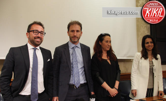 ENRICA SABATINI, Alfonso Bonafede, Davide Casaleggio, Paola Taverna - Roma - 11-05-2018 - Il Movimento 5 Stelle presenta a Roma lo Scudo della Rete