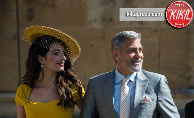 Amal Clooney, George Clooney - Windsor - 19-05-2018 - Royal Wedding, gli ospiti: Amal Clooney è in giallo