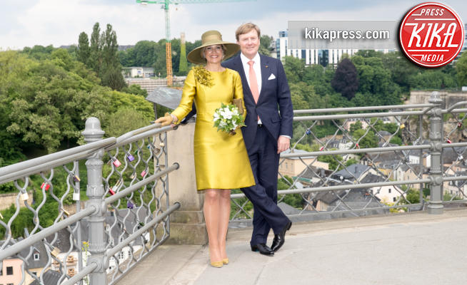 Regina Maxima d'Olanda, Re Willem-Alexander d'Olanda - Lussemburgo - 23-05-2018 - Maxima d'Olanda, Signora in giallo alla corte di Lussemburgo