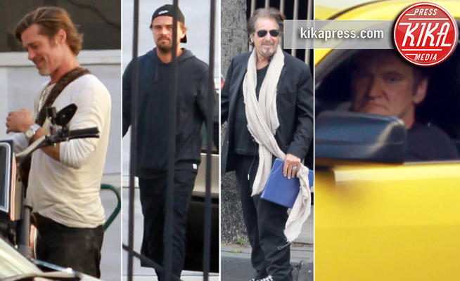 Al Pacino, Quentin Tarantino, Leonardo DiCaprio, Brad Pitt - Los Angeles - 08-06-2018 - Da Brad Pitt a DiCaprio: quante stelle alla corte di Tarantino