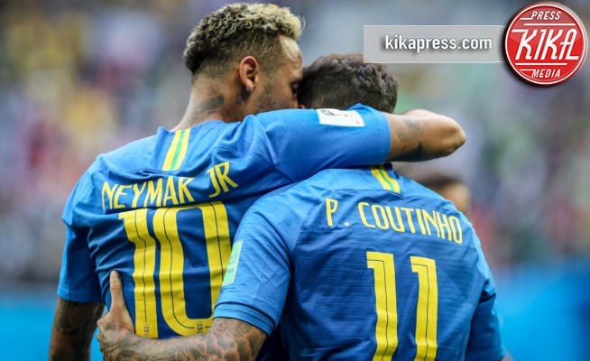Neymar Jr., Philippe Coutinho - Mosca - 22-06-2018 - Russia 2018: il Brasile piega la Costa Rica solo nel recupero