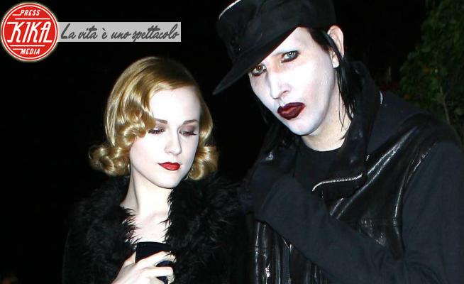 Marilyn Manson, Evan Rachel Wood - Hollywood - 29-10-2007 - Perquisita la casa di Marilyn Manson, accusato di violenza 