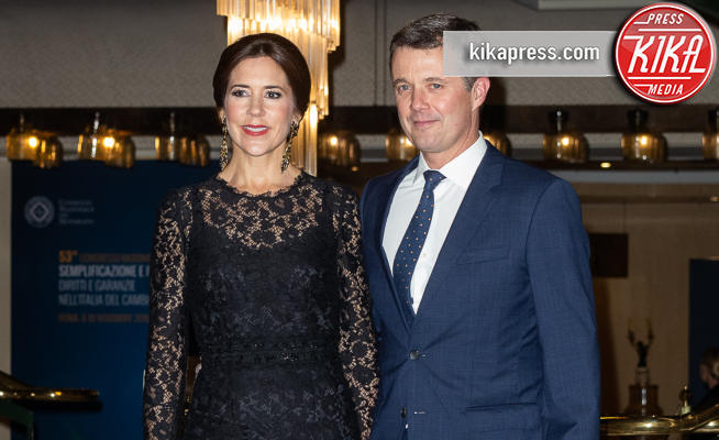 Principe Frederick, Principessa Mary di Danimarca - Roma - 07-11-2018 - Federico e Mary di Danimarca salutano Roma con la Grand Dinner