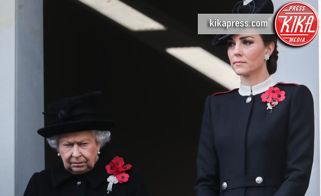 Londra - 11-11-2018 - Sul balcone reale, la prova da regina di Kate Middleton