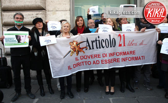 Roma - 13-11-2018 - Liberta' di stampa: giornalisti in piazza in tutta Italia
