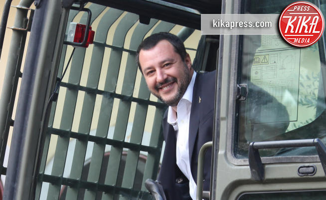 Matteo Salvini - Roma - 26-11-2018 - Matteo Salvini demolisce una villa dei Casamonica
