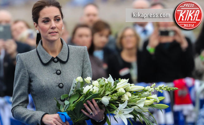 Leicester - 28-11-2018 - Kate Middleton, in grigio per l'addio al patron del Leicester