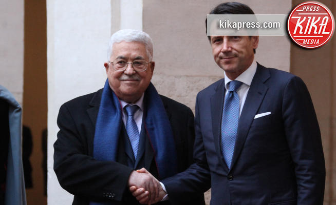Giuseppe Conte, Abu Mazen - Roma - 03-12-2018 - Conte incontra a Roma il Presidente dell'Autorita' Palestinese