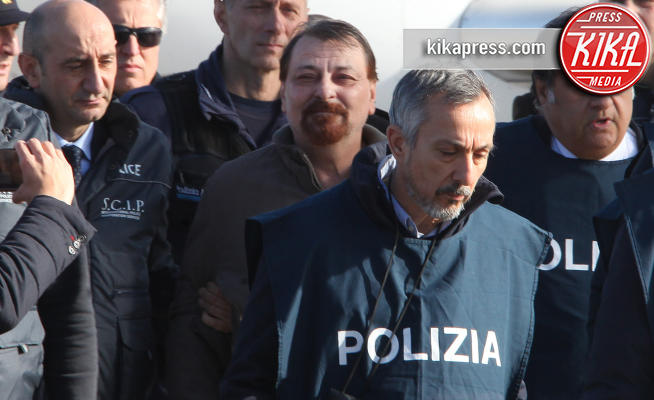 Roma - 14-01-2019 - Cesare Battisti atterra in Italia, finisce una fuga di 38 anni