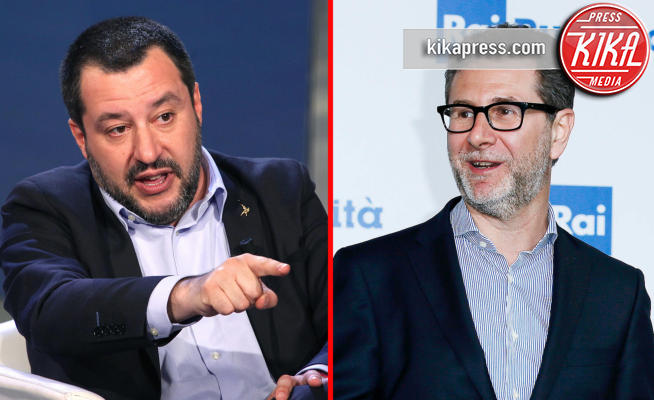 Salvini con Fazio: e' guerra aperta sui migranti (e gli stipendi)