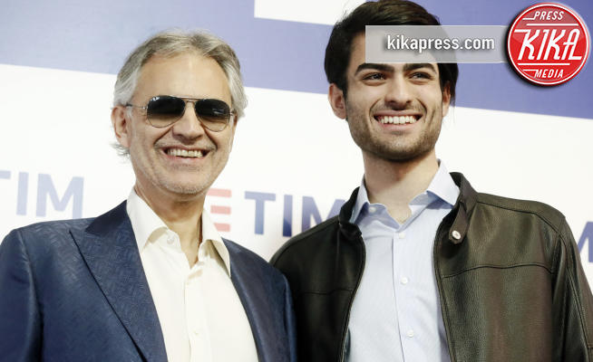 Matteo Bocelli, Andrea Bocelli - Sanremo - 05-02-2019 - Sanremo 2019, Andrea Bocelli porta all'Ariston il figlio Matteo