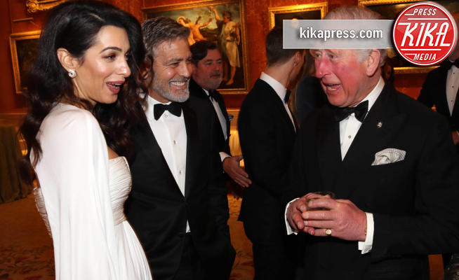 Re Carlo III, Prince's Trust Dinner 2019, Amal Clooney, George Clooney - Londra - 12-03-2019 - Amal e George Clooney, che risate col Principe Carlo!