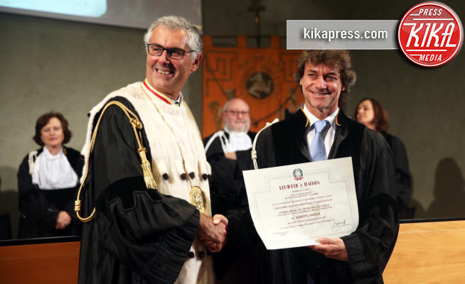 Fabrizio Micari, Alberto Angela - Palermo - 14-05-2019 - Alberto Angela si laurea honoris causa in comunicazione