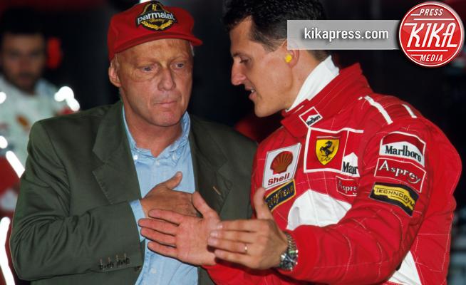 Niki Lauda, Michael Schumacher - 08-01-2001 - Lo sport in lutto: è morto Niki Lauda