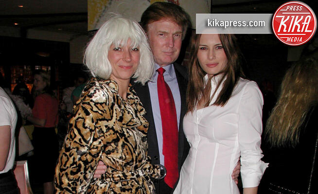 Melania Trump, Ghislaine Maxwell, Donald Trump - New York - 27-11-2019 - I Trump con la maitresse di Epstein Ghislaine Maxwell