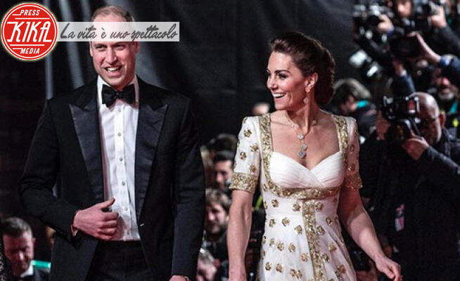 Principe William, Kate Middleton - Londra - Bafta 2020, William e Kate vittime della goliardia di Brad Pitt