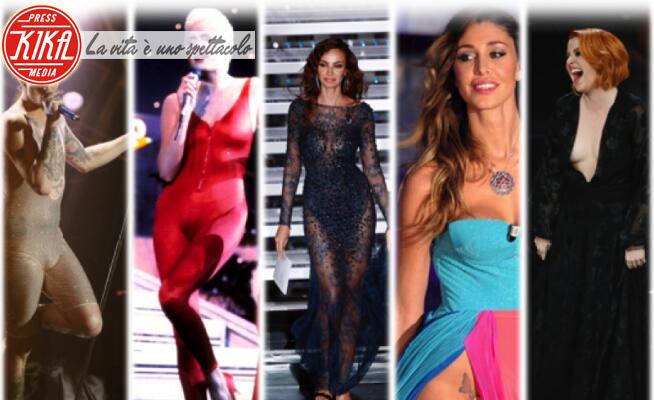 05-02-2020 - Sanremo: dalla Oxa alla farfallina, gli abiti sexy del Festival
