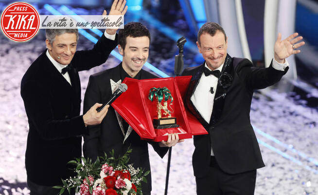 Diodato, Fiorello, Amadeus - Sanremo - 09-02-2020 - Sanremo 2020: Diodato vince il 70° Festival