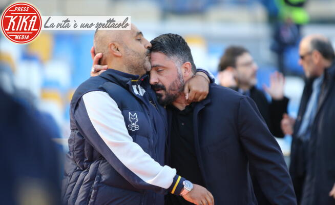 Fabio Liverani, Gennaro Gattuso - Napoli - 09-02-2020 - Non solo Amadeus e Fiorello, quanto aiuta l'amicizia!