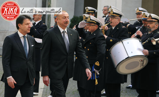 Ilham Aliyev, Giuseppe Conte - Roma - 20-02-2020 - Conte-Ilham Aliyev, l'incontro a Palazzo Chigi