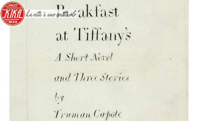 Truman Capote, colazione da tiffany - 04-08-2020 - Colazione da Tiffany: il raro manoscritto va all'asta