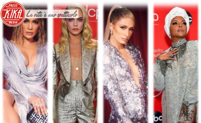 Taraji P. Henson, Cara Delevingne, Jennifer Lopez, Paris Hilton - Los Angeles - 23-11-2020 - AMAs 2020: da J Lo a Paris Hilton, l'argento sul tappeto rosso