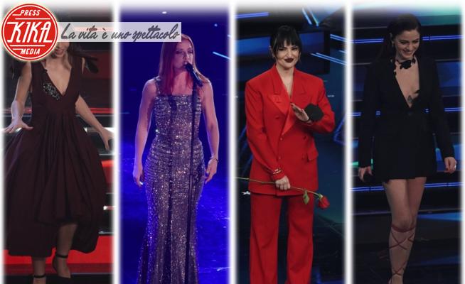 Matilda De Angelis, Arisa, Annalisa Scarrone, Noemi - Sanremo - 03-03-2021 - Sanremo 2021, i look della prima serata