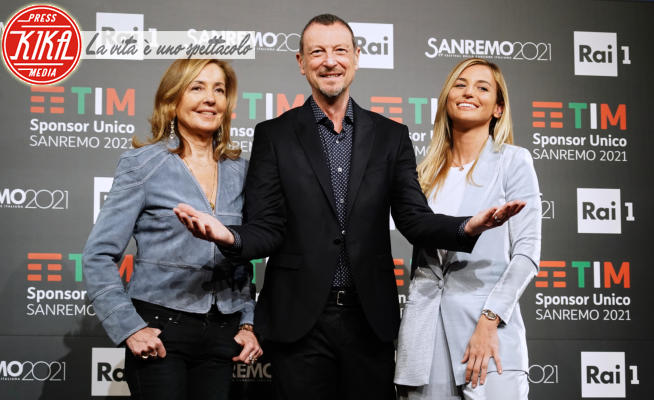 Beatrice Venezi, Barbara Palombelli, Amadeus - Sanremo - 05-03-2021 - Sanremo 2021, arrivano Barbara Palombelli e Beatrice Venezi