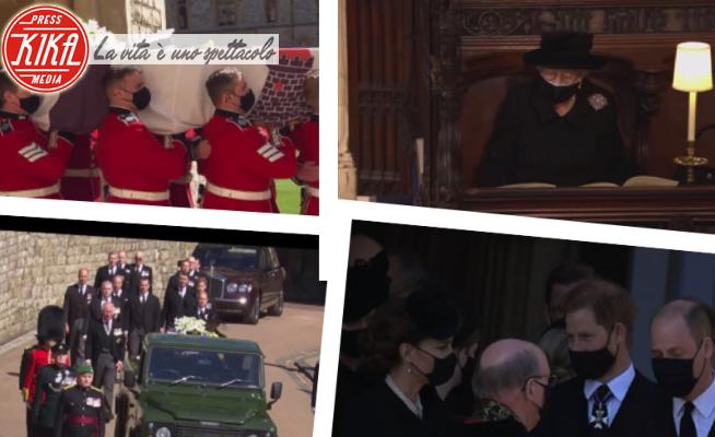 Funerali principe Filippo - Windsor - 17-04-2021 - Funerali principe Filippo:la regina sola,Harry e William riuniti