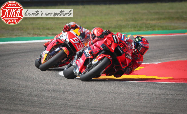 Francesco Bagnaia, Marc Marquez - Aragona - 12-09-2021 - MotoGP, Grand Prix d'Aragona: vince Bagnaia su Marquez