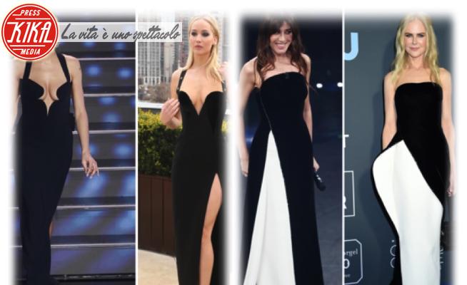 Elodie, Virginia Raffaele, Jennifer Lawrence, Nicole Kidman - Sanremo - 28-01-2022 - Sanremo contro Hollywood (e non solo): chi lo indossa meglio?