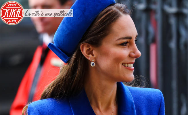 Catherine, Kate Middleton - Londra - 14-03-2022 - Kate Middleton in blu: l'omaggio all'Ucraina